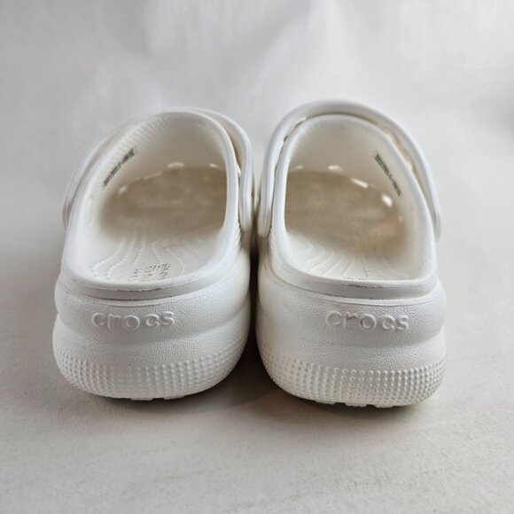 Crocs Classic Clog Kids Child 12 White Platform Slip On Sandals Shoes Gently use - Picture 6 of 10